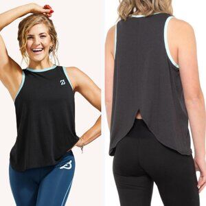 NWT Peloton Tulip Back Athletic Tank Top Black